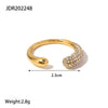 Wholesale Ring Stainless Steel Geometric Electroplated Jewelry
