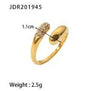 Wholesale Ring Stainless Steel Geometric Electroplated Jewelry