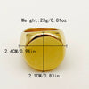 Wholesale Ring Stainless Steel Geometric Electroplated Light Luxury Fashionable Unisex