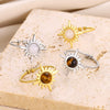 Wholesale Ring Stainless Steel Geometric Electroplated
