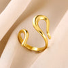 Wholesale Ring Stainless Steel Geometric Electroplated