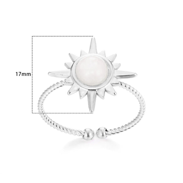 Wholesale Ring Stainless Steel Geometric Electroplated