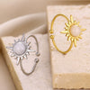 Wholesale Ring Stainless Steel Geometric Electroplated