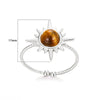 Wholesale Ring Stainless Steel Geometric Electroplated