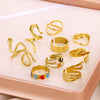 Wholesale Ring Stainless Steel Geometric Electroplated