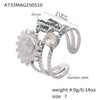 Wholesale Ring 316L Stainless Steel Geometric Electroplating Fashion Style For Women