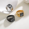 Wholesale Ring Stainless Steel Geometric Electroplating Unisex