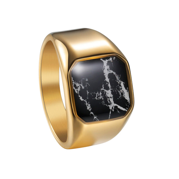 Wholesale Ring Stainless Steel Geometric Electroplating Unisex