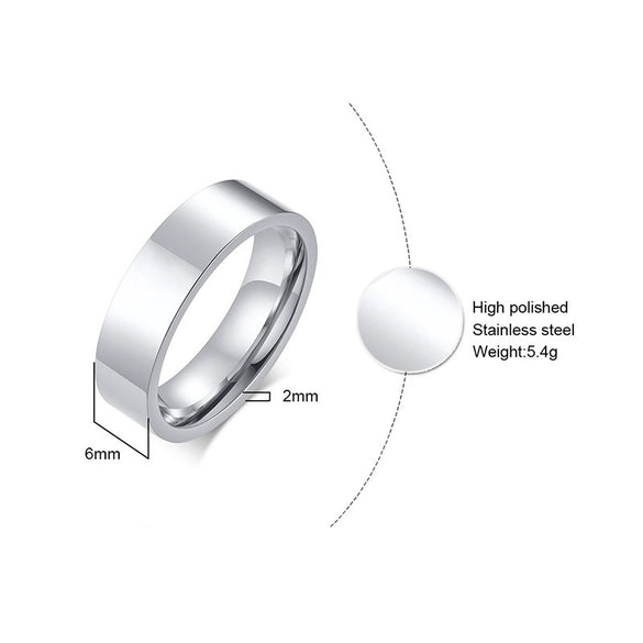 Wholesale Ring Stainless Steel Geometric Fashion Unisex