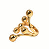 Wholesale Ring Stainless Steel Geometric Fashionable Vacuum Electroplated