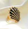 Wholesale Ring Stainless Steel Geometric Flower Pattern Electroplated