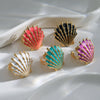 Wholesale Ring Stainless Steel Geometric Flower Pattern Electroplated
