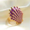 Wholesale Ring Stainless Steel Geometric Flower Pattern Electroplated
