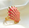 Wholesale Ring Stainless Steel Geometric Flower Pattern Electroplated