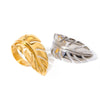 Wholesale Ring Stainless Steel Geometric Leaf Shape Electroplating Vintage Retro Style