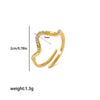 Wholesale Ring Stainless Steel Geometric Light Luxury Electroplating Jewelry