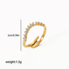 Wholesale Ring Stainless Steel Geometric Light Luxury Electroplating Jewelry