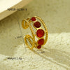 Wholesale Ring Stainless Steel Geometric Light Luxury Retro Women's Electroplating