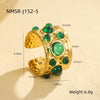 Wholesale Ring Stainless Steel Geometric Light Luxury Style Electroplated For Women
