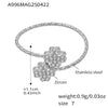 Wholesale Ring 316L Stainless Steel Geometric Love Flower Electroplated For Women