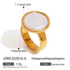 Wholesale Ring Stainless Steel Geometric Minimalist Electroplated High End Jewelry For Women