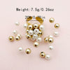 Wholesale Ring Stainless Steel Geometric Pearl Turquoise Electroplated