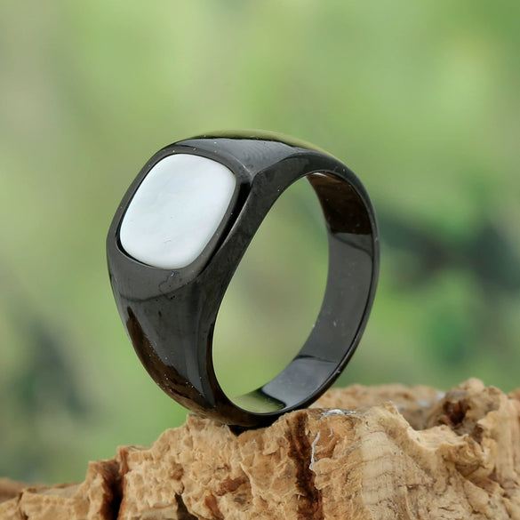 Wholesale Ring Stainless Steel Geometric Polish Style For Women And Unisex