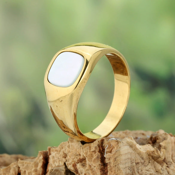 Wholesale Ring Stainless Steel Geometric Polish Style For Women And Unisex