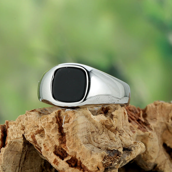 Wholesale Ring Stainless Steel Geometric Polish Style For Women And Unisex