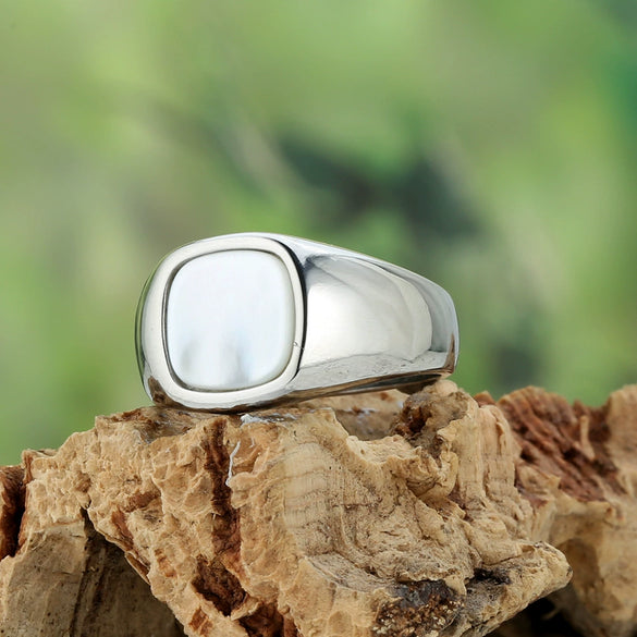 Wholesale Ring Stainless Steel Geometric Polish Style For Women And Unisex