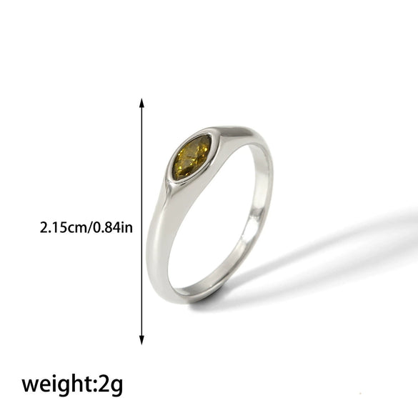 Wholesale Ring Stainless Steel Geometric Retro Simple Electroplating For Women