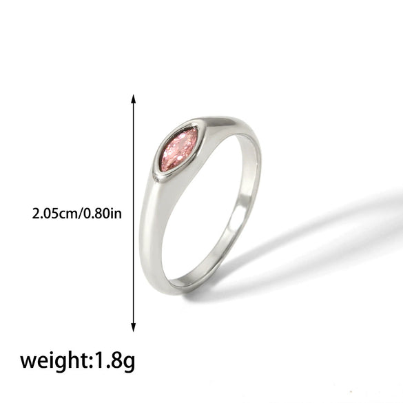 Wholesale Ring Stainless Steel Geometric Retro Simple Electroplating For Women