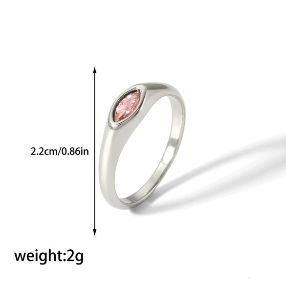 Wholesale Ring Stainless Steel Geometric Retro Simple Electroplating For Women