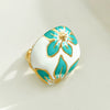 Wholesale Ring Stainless Steel Geometric Style Real Gold Plated
