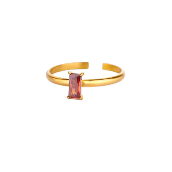 Wholesale Ring Stainless Steel Geometric Zircon Set With Diamonds For Women