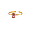 Wholesale Ring Stainless Steel Geometric Zircon Set With Diamonds For Women