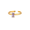 Wholesale Ring Stainless Steel Geometric Zircon Set With Diamonds For Women