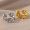 Wholesale Ring Stainless Steel Gold Inlaid Heart Shape Unisex