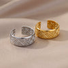 Wholesale Ring Stainless Steel Gold Inlaid Heart Shape Unisex