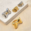 Wholesale Ring Stainless Steel Gold Plated Heart Shape Natural Style