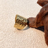 Wholesale Ring Stainless Steel Gold Plated Heart Shape Retro Design Women's Jewelry
