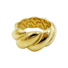 Wholesale Ring Stainless Steel Goldplated Geometric Retro Simple Twist Style