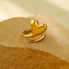 Wholesale Ring Stainless Steel Heart Shape Electroplating Light Luxury Style For Women