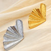 Wholesale Ring Stainless Steel Heart Shape Exaggerated Electroplating Jewelry For Women