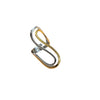 Wholesale Ring Stainless Steel Heart Shape Minimalist Geometric Electroplated Jewelry