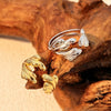 Wholesale Ring Stainless Steel Heart Shape Natural Geometric Electroplated Design