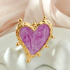Wholesale Ring Stainless Steel Heartshaped Electroplating