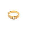 Wholesale Ring Stainless Steel Inlaid Pearl Geometric Style Electroplated For Women
