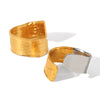 Wholesale Ring Stainless Steel Ins Style Geometric Open Electroplated Women's Jewelry