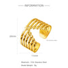 Wholesale Ring Stainless Steel 18K Gold Electroplated Pink Square Diamond Geometric Style Women's